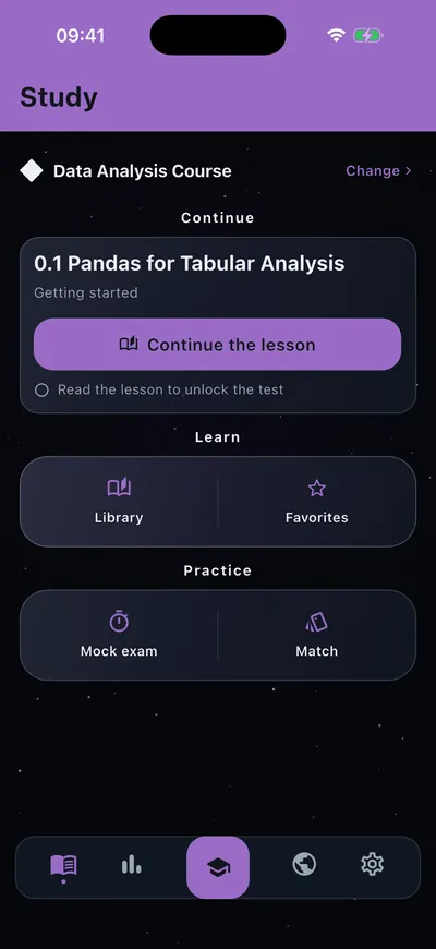 The study hub in plum