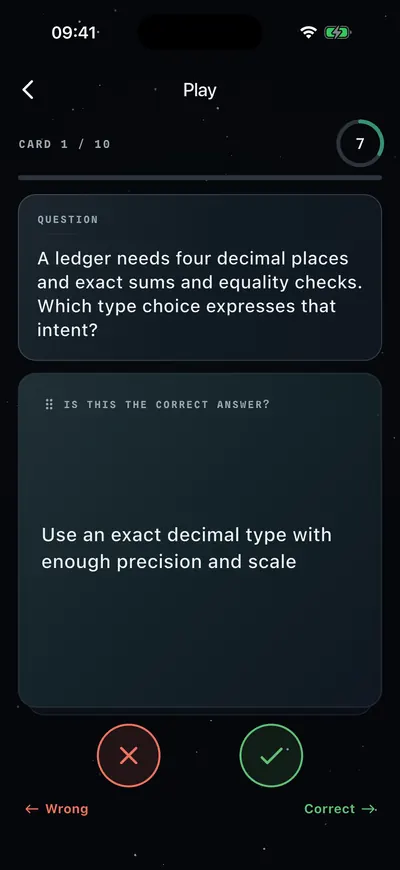 Match: is this the correct answer? Wrong or correct, in seconds